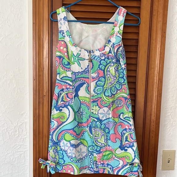 Lilly Pulitzer Multi Conch Republic Delia Lace Detail Shift size 00 - Picture 2 of 6